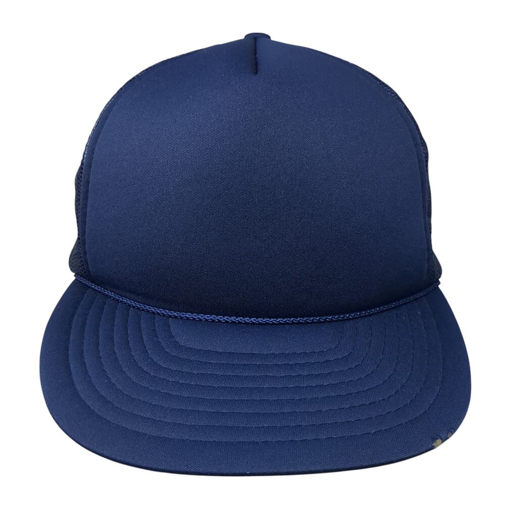 The Madhatter Snapback Trucker Hat Blue One Size Adjustable Lightweight Rope